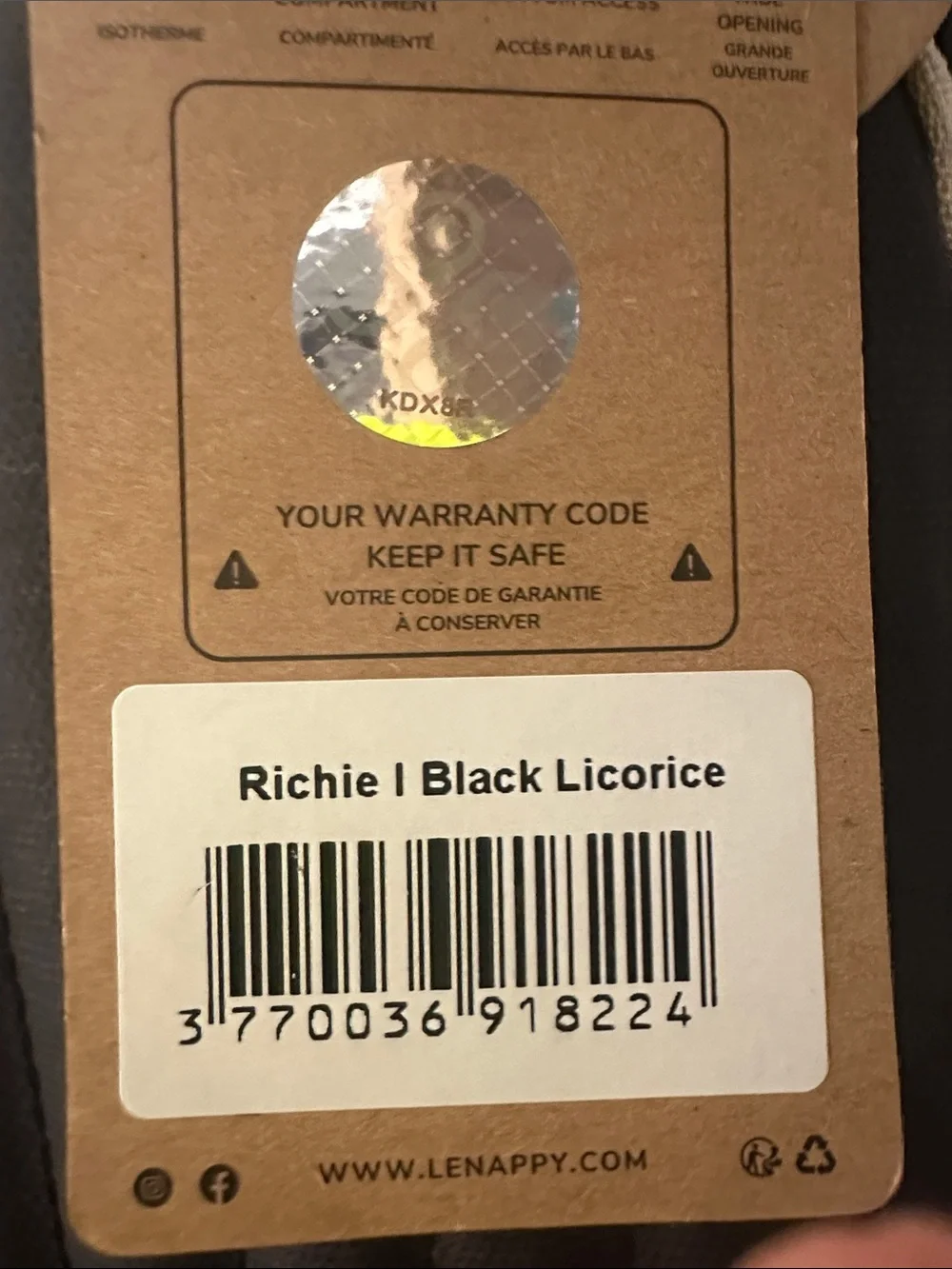 Richie Diaper Backpack - Black Licorice